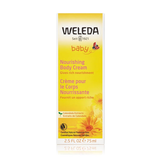 Weleda Baby Calendula Nourishing Body Cream, 2.5 Fluid Ounce, Plant Rich Moisturizer with Calendula and Lanolin
