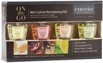 Cuccio Naturalé Professional Manicure - Mini Cuticle Revitalizing Oil Pack- 4 X 3.7Ml Cuticle Oil