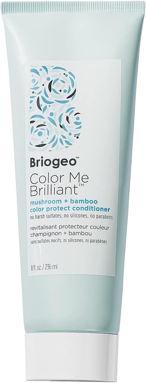 Colour Protect Conditioner - Briogeo Color Me Brilliant Mushroom + Bamboo Conditioner - Hair Colour Protection - Vegan Conditioner - Phalate & Paraben-Free - 236Ml