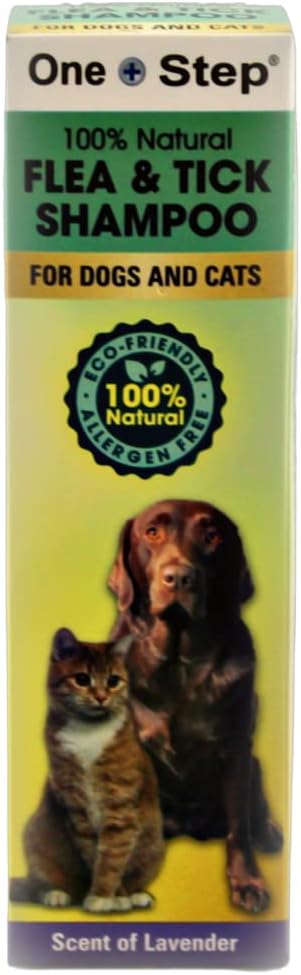 One Step Flea & Tick Shampoo for Dogs & Cats 100% Natural, Allergen Free, Scent of Lavender 250ml : Amazon.co.uk: Pet Supplies