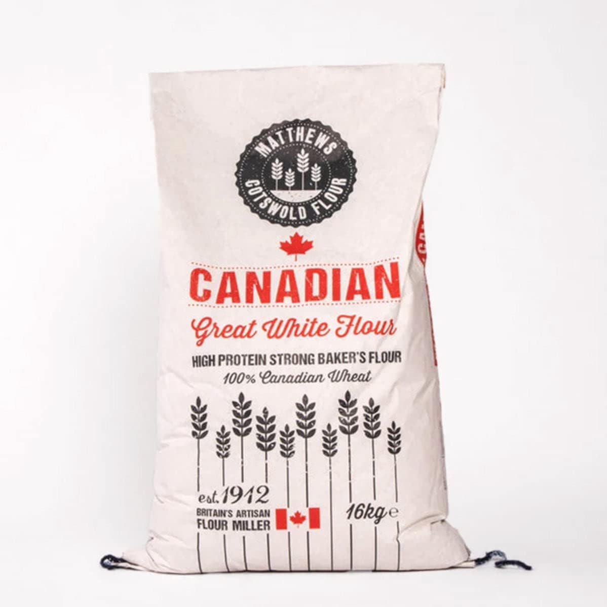 Matthews Cotswold 100% Canadian Great White Bread Flour - 16Kg Bag (Single Sack)