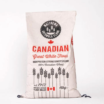 Matthews Cotswold 100% Canadian Great White Bread Flour - 16Kg Bag (Single Sack)