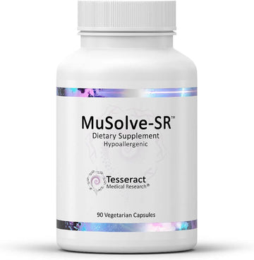 Musolve Sr Respiratory Health Support Supplement, Sustained-Release Hypoallergenic Formula, Six Natural Botanical Extracts To Help Dissolve Mucus, 300 Mg, 90 Vegetarian Capsules