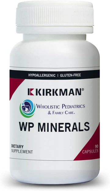 Kirkman Wp Minerals || 90 Vegetarian Capsules || A Comprehensive Mineral Supplement For Those Who Do Not Get Enough Nutrients From Their Diet