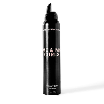 Beachwaver Me & My Curls Creamy Curl Mousse - Full Size (7 Oz) | Lightweight, Creamy Vegan Mousse For Curls, Coils, And Waves - Defines Natural Texture And Enhances Shine | Bondi Beach Day Fragrance