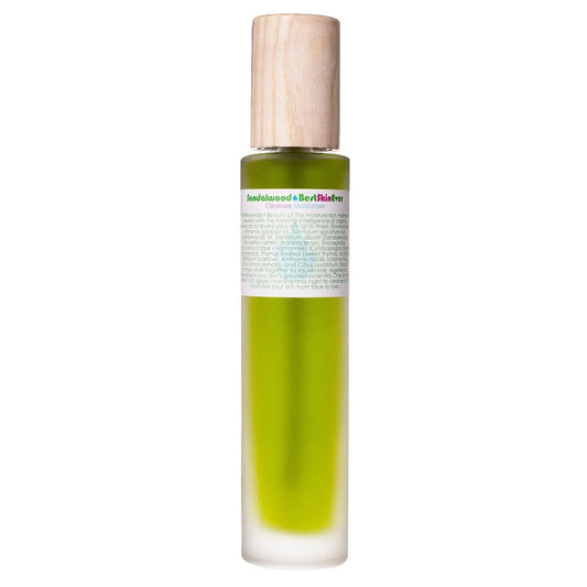 Living Libations - Organic Best Skin Ever All-In-One Facial Cleanser, Exfoliator + Moisturizer | Natural, Wildcrafted, Vegan Clean Beauty (Sandalwood)
