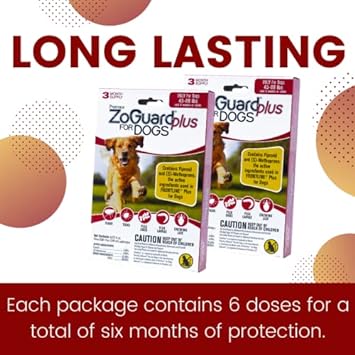 ZoGuard Plus Flea and Tick Prevention for Dogs (Large - 45-88 lb) : Pet Supplies