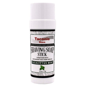 Taconic Shave Shaving Soap Stick With Antioxident Rich Seed Oils For A Smooth Shave (Eucalyptus Mint)