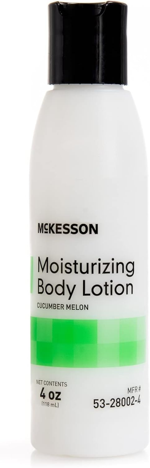 McKesson Hand and Body Lotion for Fragile Skin - Moisturizes Dry, Cracked Skin - Cucumber Melon Scent, 4 oz, 48 Count : Beauty & Personal Care