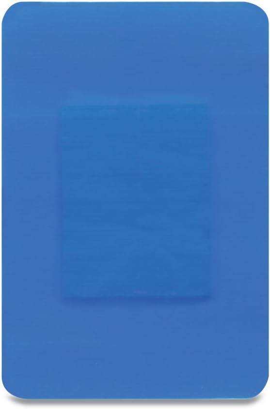 Dependaplast Food Area Blue Plasters With High Visibility And Metal Detection Properties, Easily Detectable, Individually Wrapped 7.5 cm x 5 cm, Blue (Pack of 50) : Amazon.co.uk: Health & Personal Care
