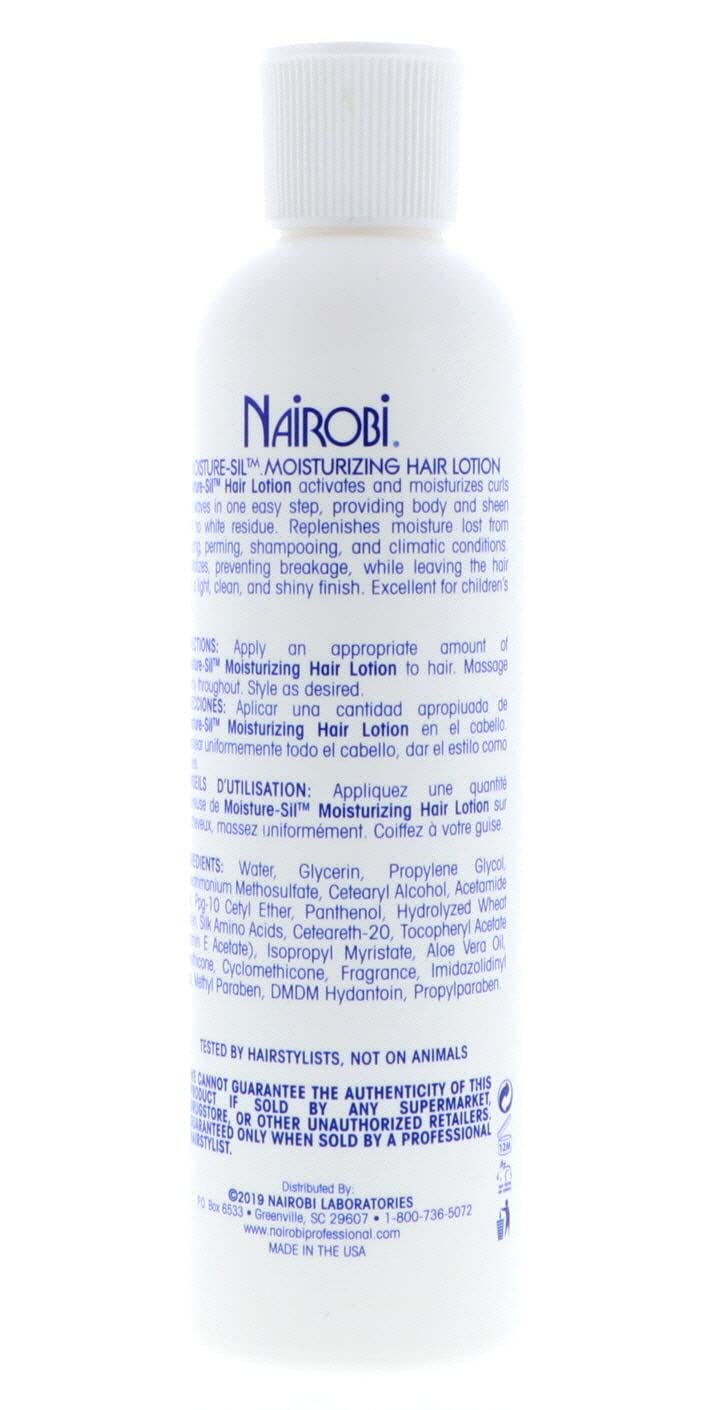 Nairobi Moisture-Sil Moisturizing Hair Lotion Unisex, 8 Ounce : Beauty & Personal Care