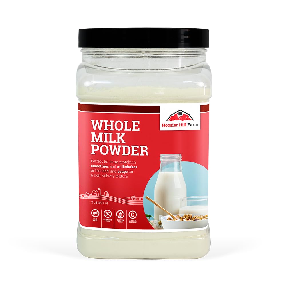 Hoosier Hill Farm Whole Milk Powder, 2LB, (Pack of 1)