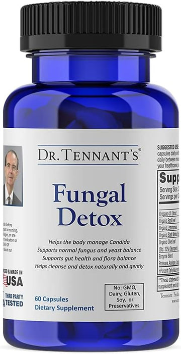 Dr. Tennant'S Fungal Detox, Helps The Body, Candida Cleanse, Supports Mood Regulation, Cravings & Hormone Levels; Supports Natural Fungal And Yeast Balance In The Gi Tract & Gastrointestinal Health