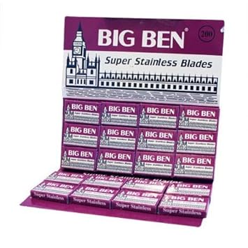 200 Big Ben Super Chrome Double Edge Safety Razor Blades
