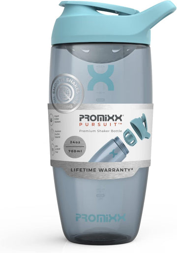 Promixx Pursuit Protein Shaker Bottle – Premium Sports Bottles For Protein Mixes And Supplement Shakes – Easy Clean, Durable Protein Shaker Cup