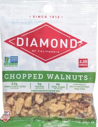 Diamond Of California Chopped Walnuts, 2.25 Oz, 1 Pack