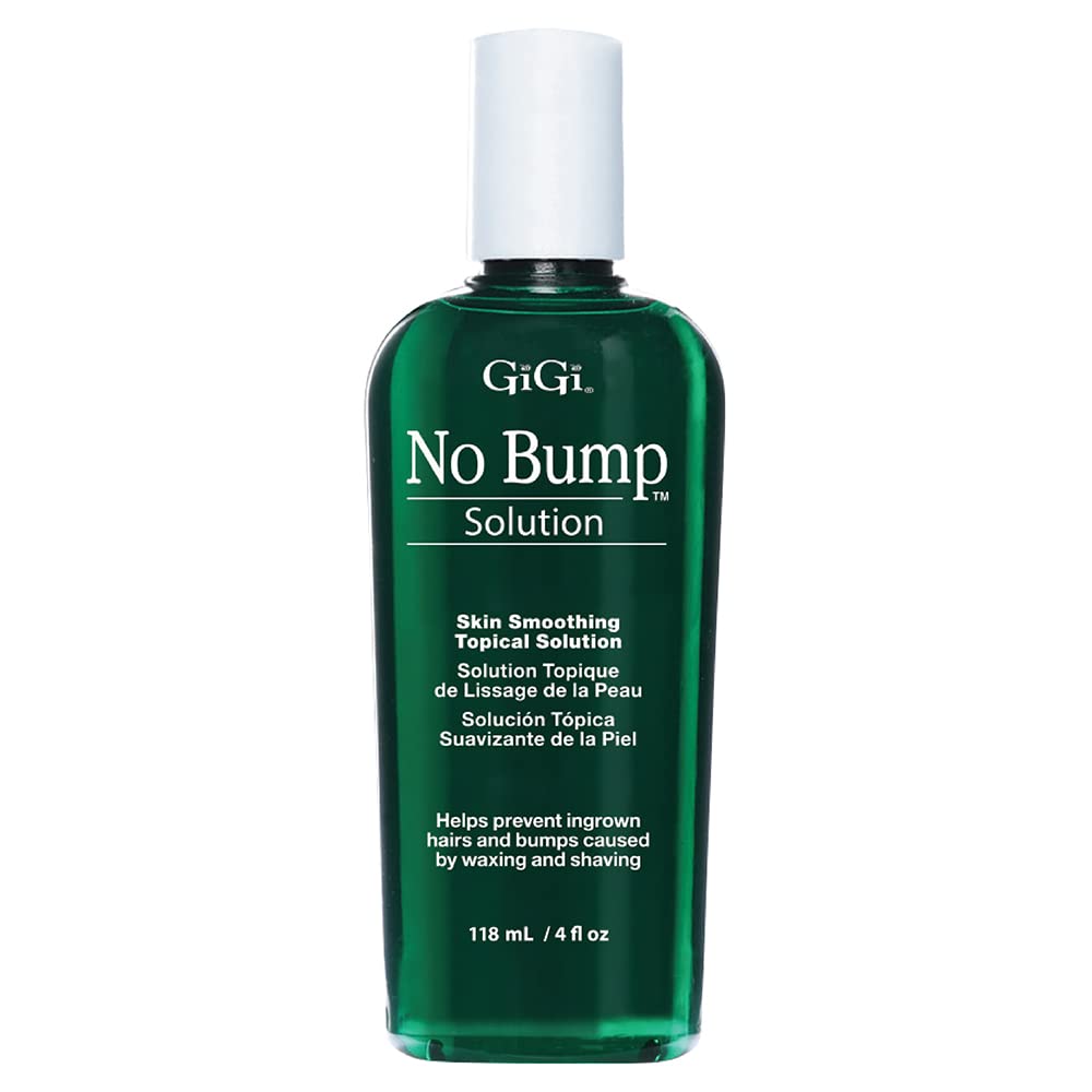 Gigi No Bump Solution - Ingrown Hair Treatment & Skin Smoothing For After Shave Waxing, Prevents Razor Bumps & Post-Waxing Irritation, 8 Fl Oz