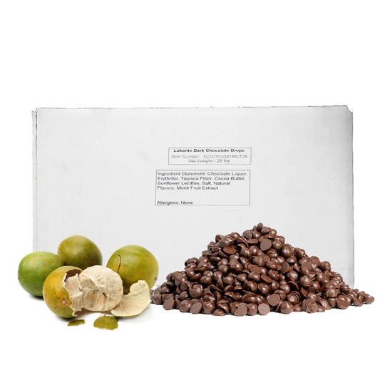 Lakanto Sugar Free Semi Sweet Chocolate Chips Bulk - Monk Fruit Sweetener with Erythritol, Bulk Chocolate Chips (25 lbs - Pack of 1) : Grocery & Gourmet Food