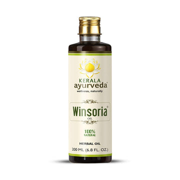 Kerala Ayurveda Winsoria Oil - Ayurvedic Oil for Body with Rubia Cordifolia - Soothes & Repairs Skin, Promotes Skin Restoration, 6.76 Fl Oz