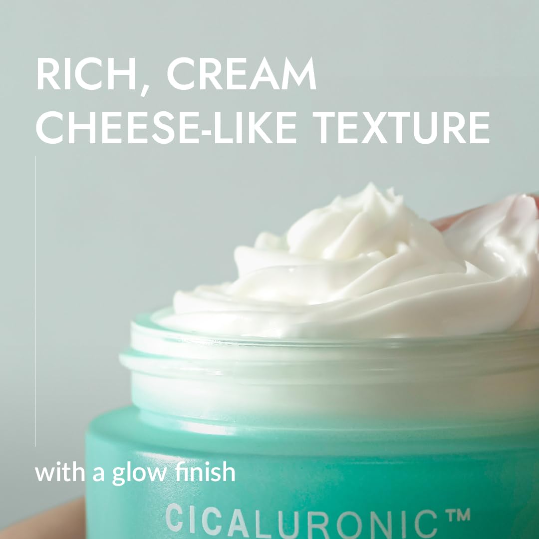 Mizon Cicaluronic Moisturizer Centella Asiatica And Hyaluronic Acid Shea Butter Rich Moisturizer Soothing Hydrating Korean Skincare (1.69 Fl Oz/50Ml) : Beauty & Personal Care