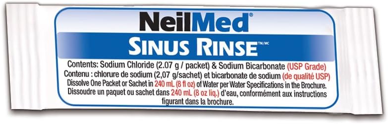 NeilMed Sinus Rinse Premixed Refill Packets 100 ct. : Health & Household