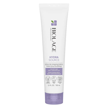 Biolage Hydra Source Blow Dry Shaping Lotion | Leave-In Heat Protectant | Nourishes, Hydrates & Provides Long-Lasting Style | With Aloe & Hyaluronic Acid | Vegan & Cruelty-Free | 5.1 fl. oz