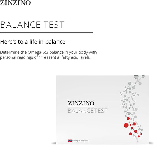 Balancetest - Blood Test Kit To Assess Fatty Acid Levels - Measures 11 Essential Fatty Acids Including Omega-3, 6, 9 - Easy Dry Blood Test