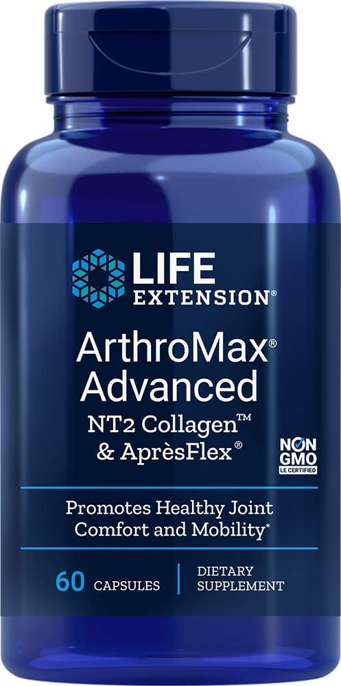 Life Extension ArthroMax Advanced with NT2 Collagen and Apresex, 60 Capsules (Pack of 2)