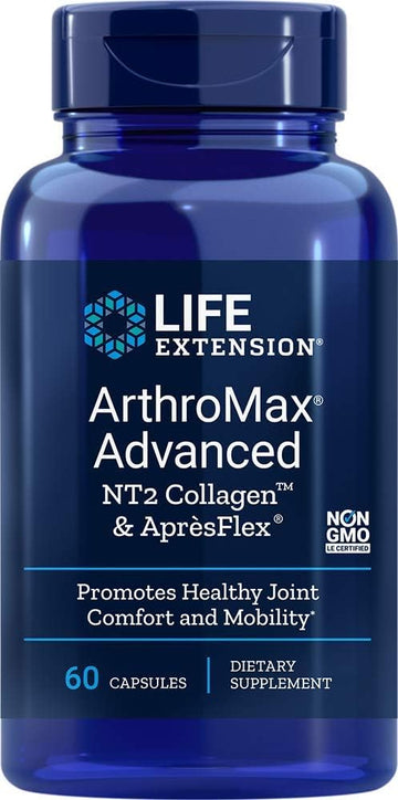 Life Extension Arthromax Advanced With Nt2 Collagen And Apresflex, 60 Capsules (Pack Of 2)