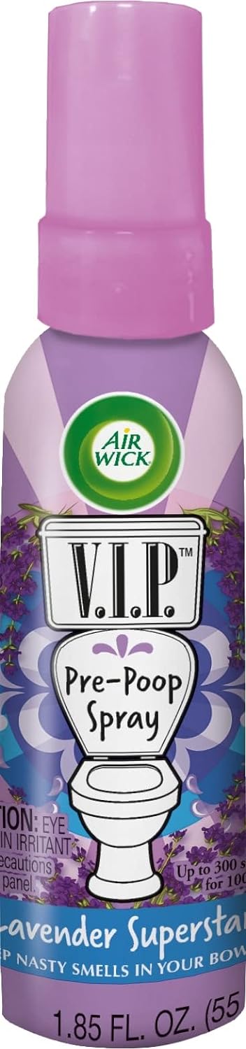 Air Wick VIP Pre-Poop Spray, Lavender Superstar, 2x1.85oz