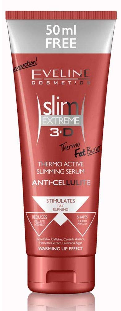 Eveline Slim Extreme 3D Thermo Active Slimming Serum Anti-Cellulite Fat Burner, 8.45 Fluid Ounce : Beauty & Personal Care