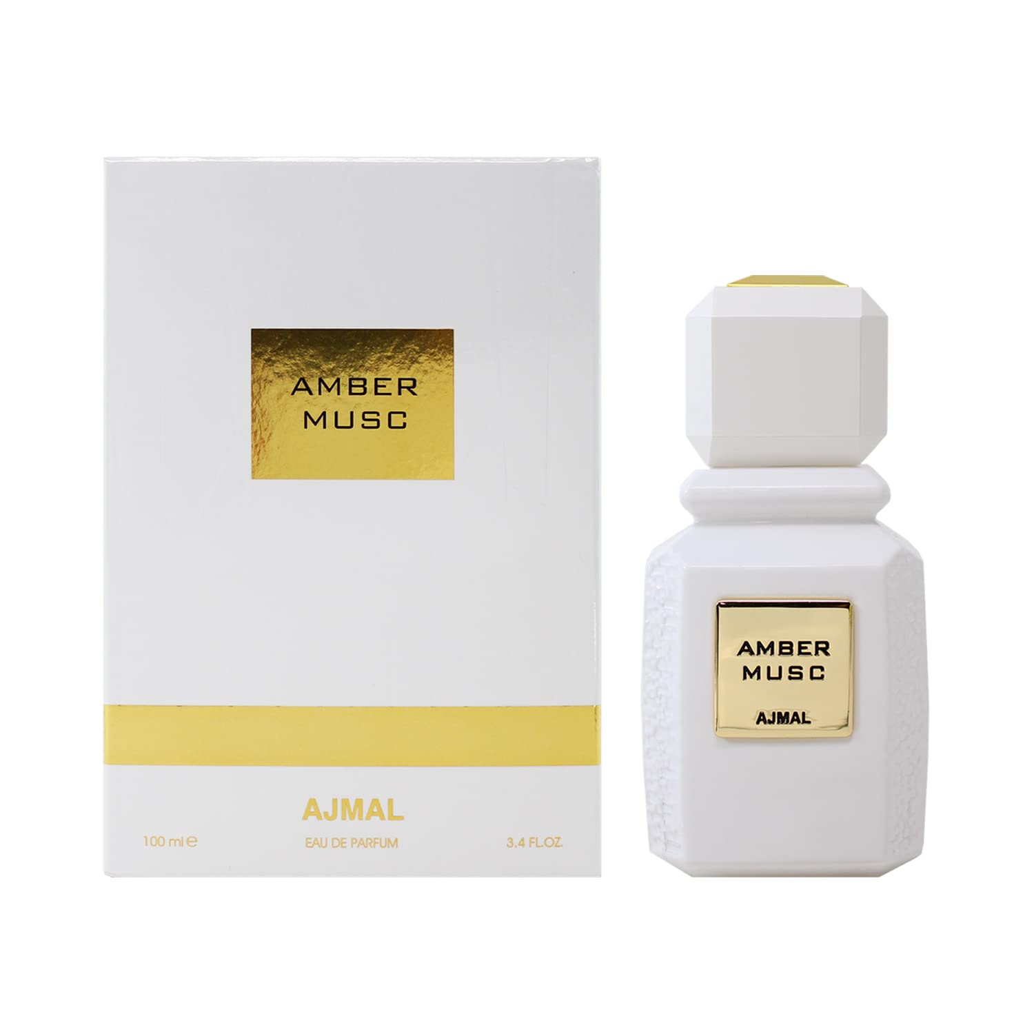 Ajmal Amber Musc For Men And Women (Unisex) Edp - Eau De Parfum 100Ml (3.4 Oz)