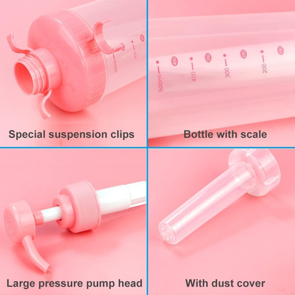 Vaginal Cleansing Portable Bidet for Women Vaginal Douche for Vaginal Health Reusable Manual Pressure Enemas for Douche 500 ml with 3 nozzles and Storage Bag and Dust Cover : Health & Household