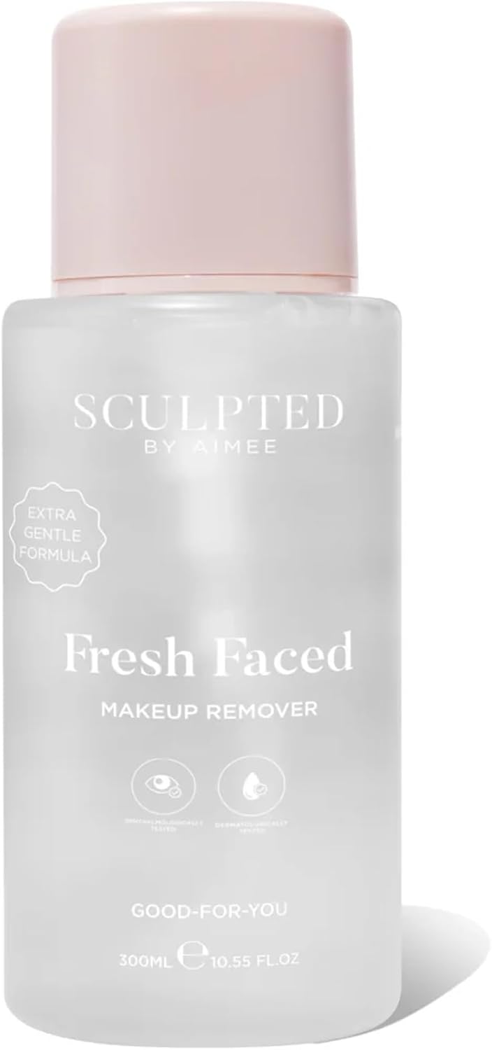Fresh Faced Maxi Eye Makeup Remover From Sculpted By Aimee 300Ml – Dermatologically Tested Eye Make Up Remover And Face Cleanser For Sensitive Skin With Niacinamide, Centella Asiatica, And Vitamin E