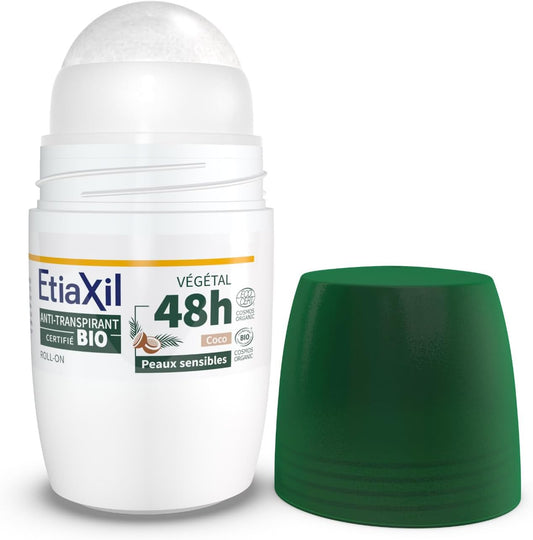Etiaxil Deodorant Plant Antiperspirant 48H Roll-On Organic 50Ml