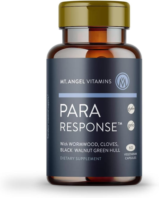 Mt. Angel Vitamins - para Response | Intestinal Health Support, Digestive Aid| Black Walnut Wormwood | Non-GMO, Vegan, 60 Vegetarian Capsules