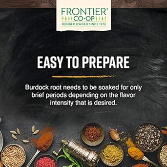 Frontier Organic Burdock Root, 1-Pound Bulk Bag, Common In Root Beer Recipes, Cut & Sifted, Sustainable Grown, Kosher (Packaging May Vary)