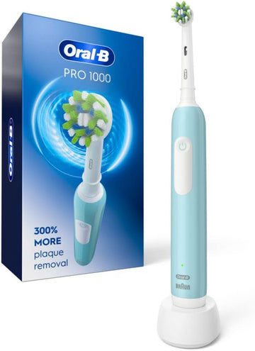 Oral-B Pro 1000 Crossaction Electric Toothbrush, Green