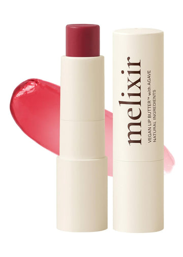 Melixir Vegan Lip Butter #10 Flutter(Tinted) (+11 More Colors) 0.13Oz, Bee Free, Petrolatum Free, Deep Nourishing Plant-Based Vegan Chapstick, Vegan Lip Balm For Dry, Cracked And Chapped Lips