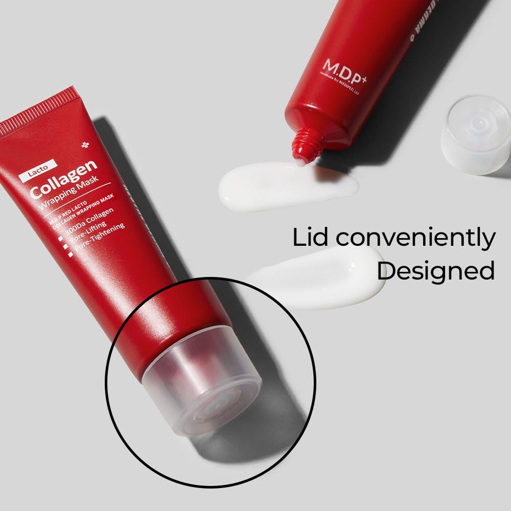 Mdp+ Clear Skin Set M.D.P Melanon X Cream Dark Spot Treatment + Mdp+ Red Lacto Collagen Wrapping Mask, Glowy Skin