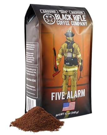 Black Rifle Coffee Company Five Alarm, Medium Roast Ground Coffee, 12 Oz Bag