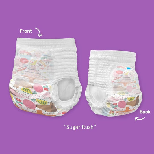 Hello Bello Premium Training Pants - Size 4T-5T (38+ Lbs) In Sugar Rush & Tea Time Designs, 69 Count