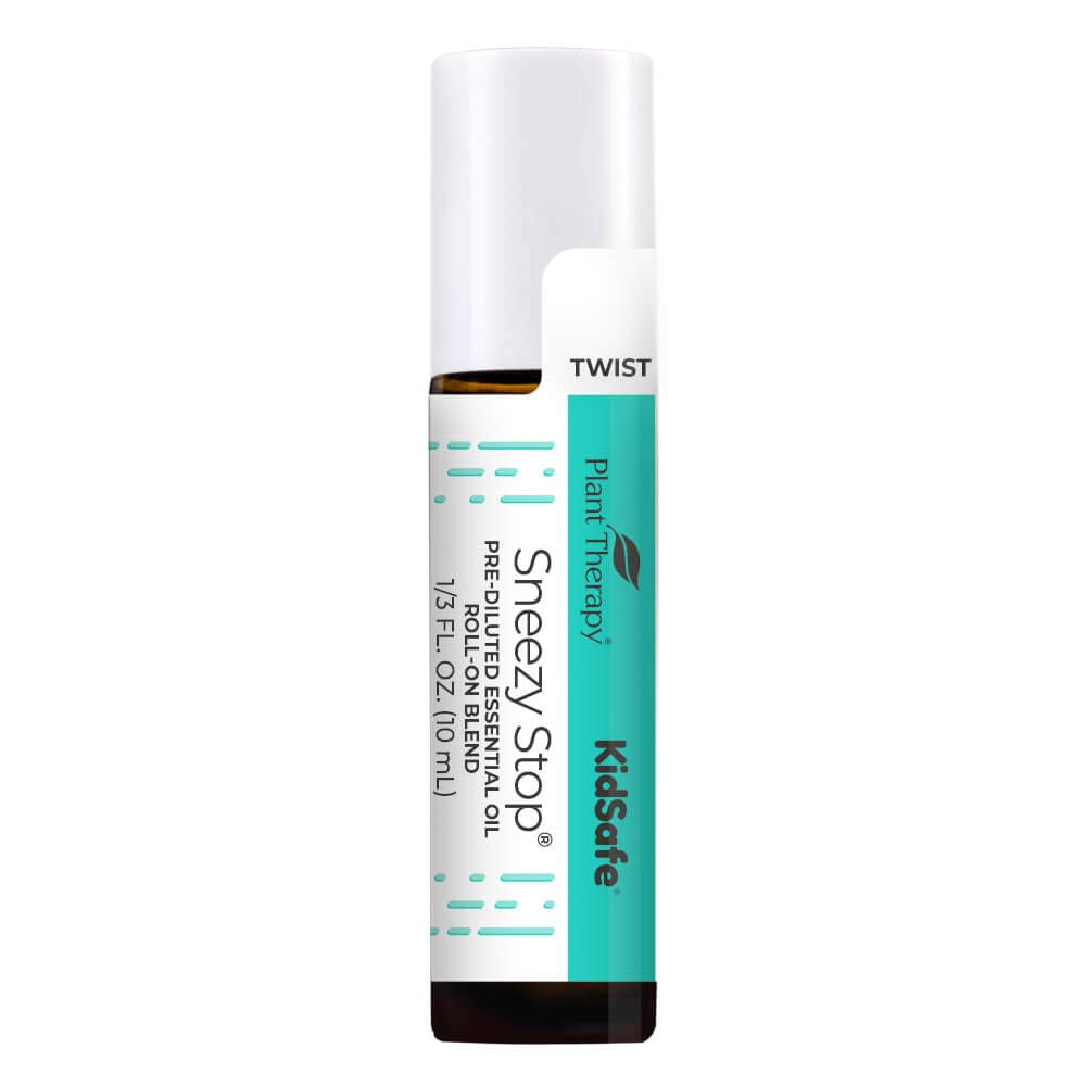 Plant Therapy Kidsafe Sneezy Stop Essential Oil Blend Pre-Dulited Roll-On 10Ml (1/3 Oz) 100% Pure, Therapeutic Grade