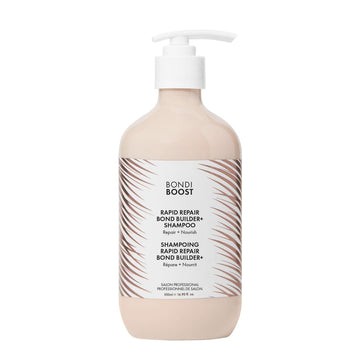 Bondiboost Rapid Repair Bond Builder + Shampoo For Damaged Hair [10.14 Fl Oz], Strengthening Formula For Restoring + Rebuilding Hair, Deep Conditioning + Nourishing Treatment For Healthier Results