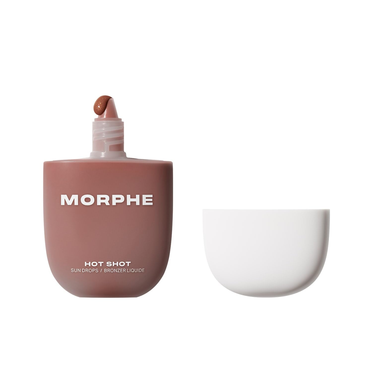 Morphe Hot Shot Sun Bronzing Drops - Waterweight Liquid Bronzer Drops With Niacinamide For Glowing Skin, Hydration & A Natural Radiant Finish - Sun Siren (1 Fl Oz)