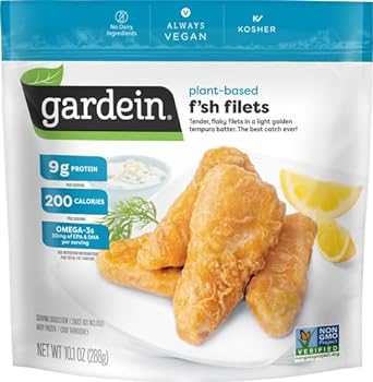 Gardein Golden Plant-Based Fishless Filets, Vegan, Frozen, 10.1 oz