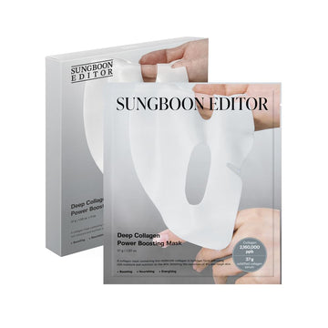 Sungboon Editor Official Deep Collagen Mask (1Ea) | Tiktok Trend Items | Real Collagen 2,160,000Ppb For Elasticity | Hydrating Collagen Face Mask | Korean Skin Care