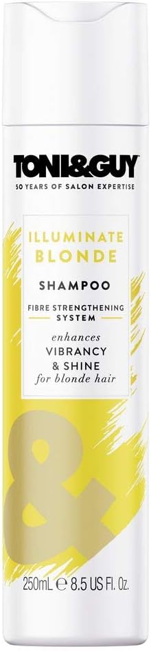 Toni & Guy Illuminate Blonde Shampoo To Enhance Shine For Coloured, Highlights And Natural Blonde Hair, 250Ml