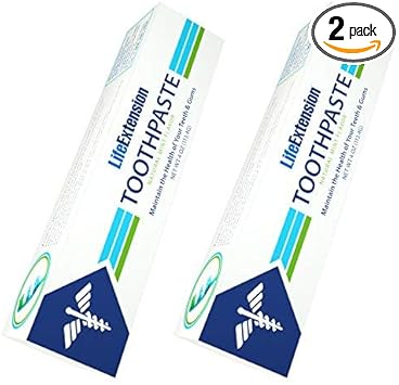 Life Extension, Toothpaste, Natural Mint avor,  (113.4 g)(pack of 2) by Life Extension