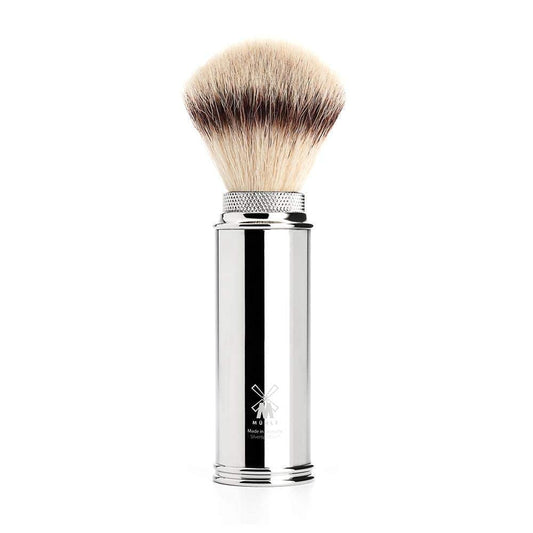 Mühle Travel Black Leather Case Silvertip Fiber Safety Razor Travel Set